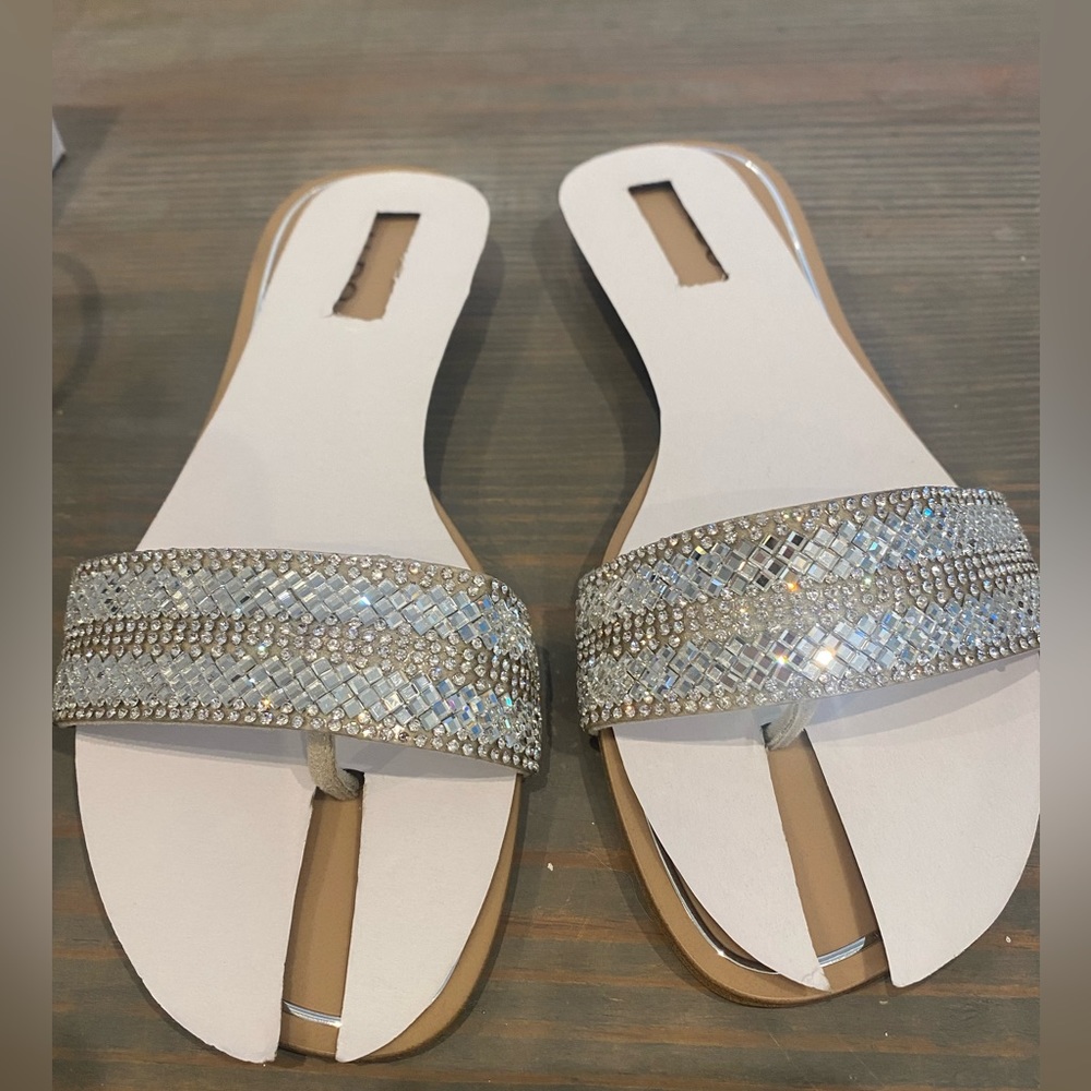 NWT! Aldo sparkly slides - size 7.5